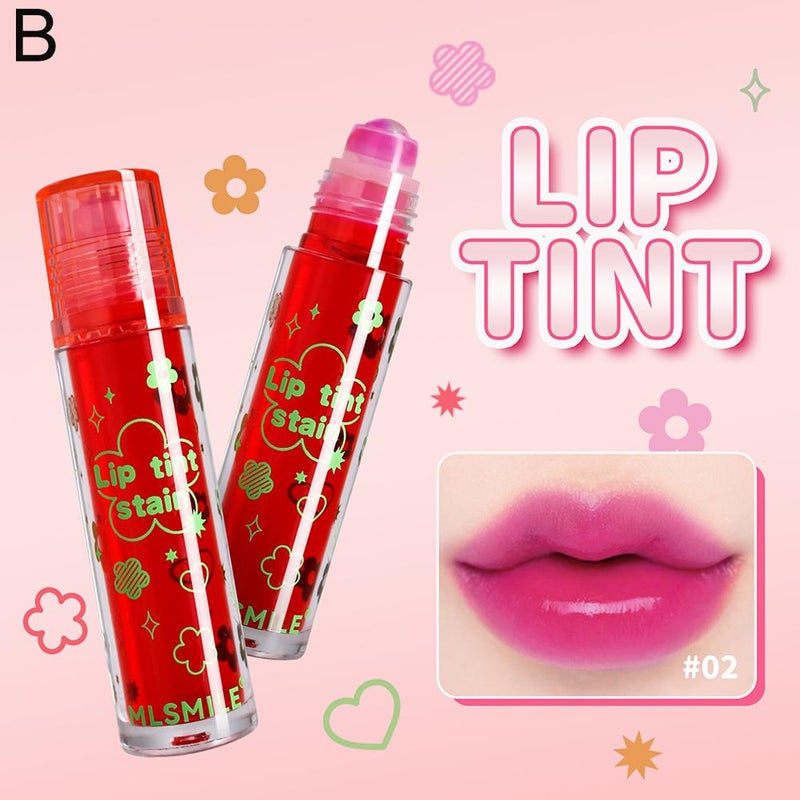 MLSMILE Roll-on Lip Tint, Hydrating and Moisturizing, Long-lasting and Transfer-proof, Lip Gloss/Lip Tint